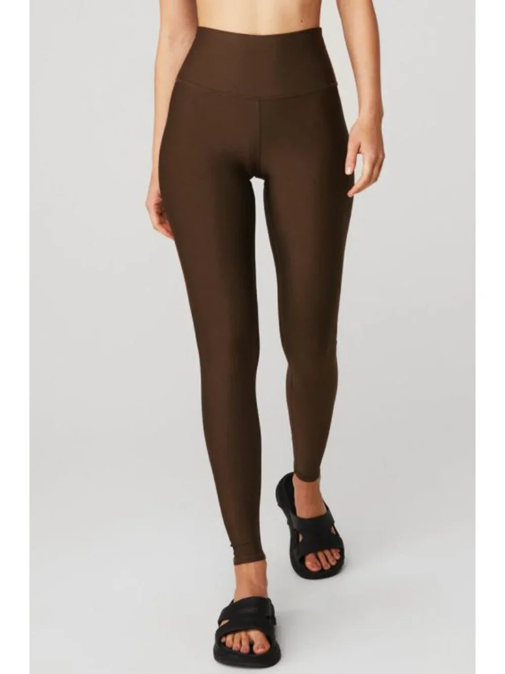 Alo 7/8 High-Waist Airlift Leggings Espresso Hi-Rise Waisted Skinny Tights Pants
